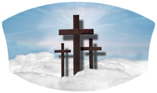 DNSWILL 106 BL Three Crosses (Clouds) Blue